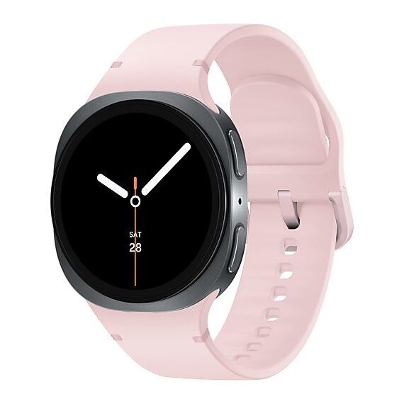 Galaxy Watch8 | 44 мм | 4G LTE | Graphite | Sport/Pink | S/M, Размер ремешка : S/M, Тип ремешка : Sport, Размер корпуса : 44 мм, Подключение часов : Bluetooth / Wi-Fi + 4G LTE, Цвет ремешка: Pink, Цвет: Graphite